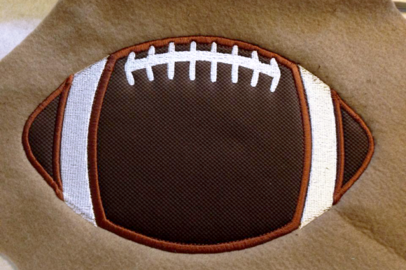 A Designer's Take on the Football Applique Embroidery Design