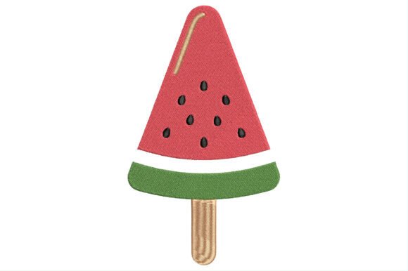A Designer's Take on the Watermelon Popsicle Embroidery Design