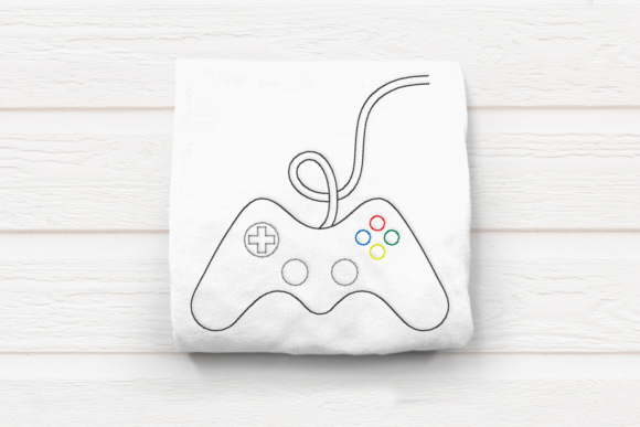 A Designer’s Look at the Linework Video Game Controller Embroidery