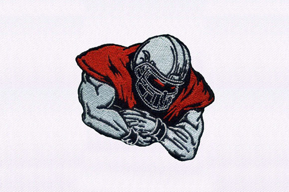 A Practical Review of Football Fierce Player Embroidery Design