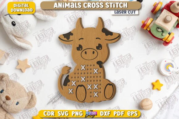 A Practical Review of the Cross Stitch Cow Laser Cut Design