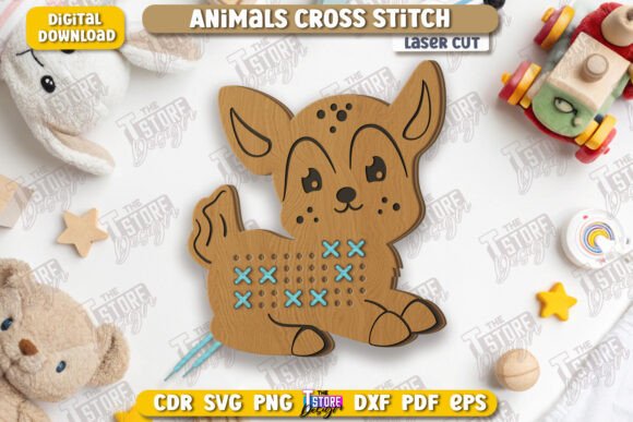 A Woodland Cross Stitch Deer Design for Crafters