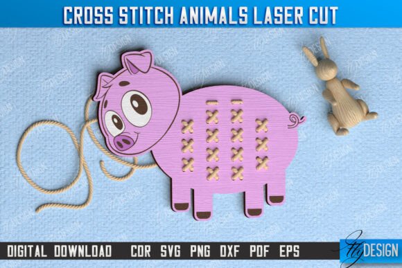 An Embroidery Designer's Review of the Pig Montessori Lacing File