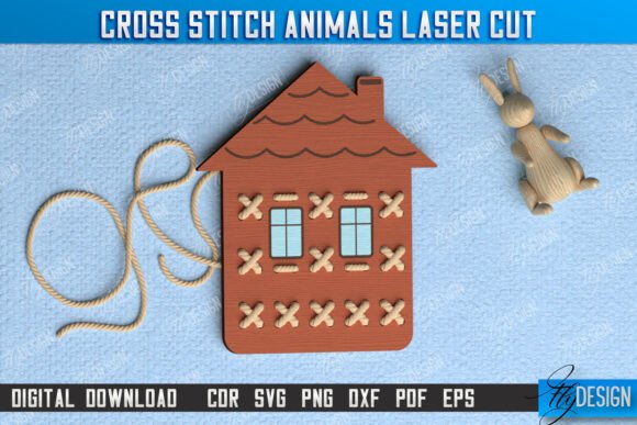 Cross Stitch House: A Montessori-Inspired Embroidery Design