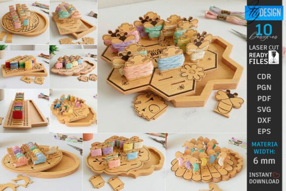 Embroidery Floss Organizer Laser Bundle Review