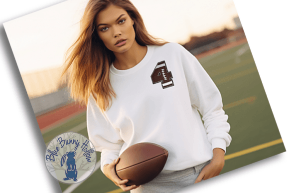 Football Number 4 Embroidery Design: A Craft Fair Power Player