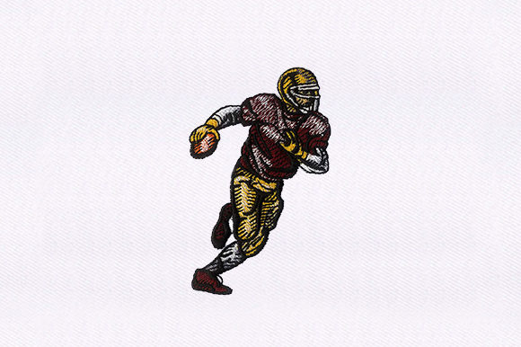 Football Player Embroidery: A Seasonal Design Review