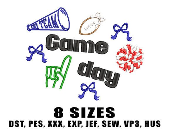 Game Day Cheer: Evaluating a Sports Embroidery Design