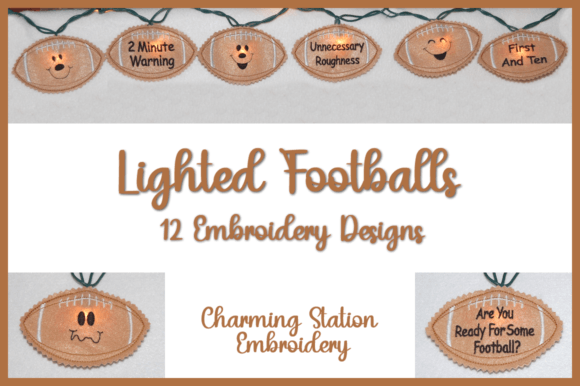 Lighted Footballs Embroidery: A Designer's Take on Boutique Apparel