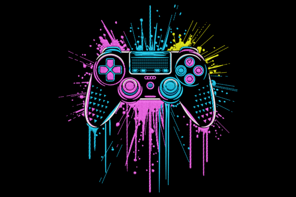 Neon Game Controller: A Craft Fair Booth Standout